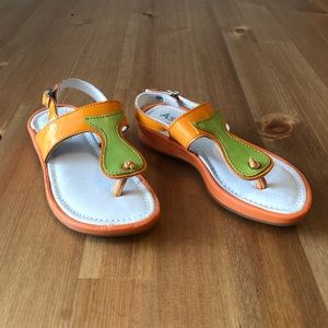 Aster NEW Orange Patent Sandals